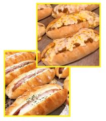 【受注製造】自家製ウィンナーのチーズドッグパン2種×3本　合計6本セット