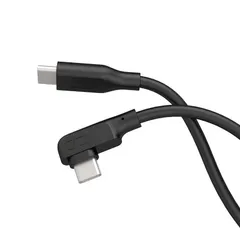 【 新品 未開封 】   CIO L字型シリコンケーブルN2 CtoC 240W 0.5m ブラック CIOSLL30000N2CC05 未使用 送料無料