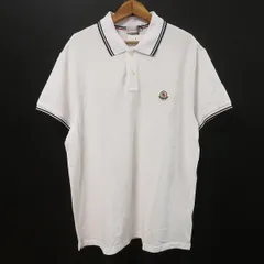 #snc モンクレール Moncler ポロシャツ XXL 白 半袖 ワッペン ロゴ 大きいサイズ メンズ [899449]のサムネイル