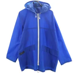 ヘンリーロイド 80s 90s イギリス製 オールド マリン ナイロンジャケット M ブルー HENRI LLOYD フード ヨット メンズ 古着 【240425】