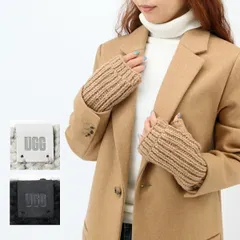 UGG アグ 22590 W Chunky Fingerless Mitten 手袋 フィンガーレスグローブ スマートフォン対応 ウール混 ギフト ロゴ プレゼント レディース ハンドウォーマー ブランド