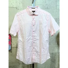 美品 ポールスミス コレクション ストライプ 半袖 シャツ M メンズ ピンク PAUL SMITH COLLECTION