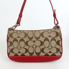 コーチ　COACH　キャンバスレザー　ミニハンドバッグ　6094 コーチ COACH デミポーチ ミニ ハンドバッグ シグネチャー