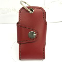 本革 キーケース キーカバー	赤	ハンドメイド/工房エールヨコハマ