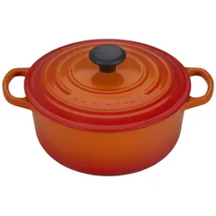 【美品】LE CREUSET　ココット ロンド オレンジ　28cm 大鍋 Amazon.co.jp: ル・クルーゼ(Le Creuset) 鋳物 ホーロー 鍋 ココット