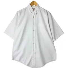 古着 80~90年代 ブルックスブラザーズ Brooks Brothers MAKERS 半袖 ボタンダウンシャツ USA製 メンズM相当 ヴィンテージ/eaa556408