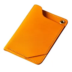 [アム デ マス] カードケース 栃木レザー 本革 日本製 ICカード 定期入れ ハンドメイド シンプル メンズ CC-002 (キャメル)