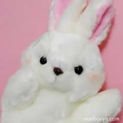 うさぎ ハンドパペット ぬいぐるみ キュート販売 PUPPET COLLECTION NATURE & FARM ウサギホワイト