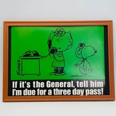 ビンテージ　カレンダー　BOOK ポスター　ピーナッツ『 サリーとスヌーピー 』 1970's　額付　※当時物　オリジナル アメリカ 輸入雑貨　ヴィンテージ　雑誌　アドバタイジング 　アートフレーム　レトロ　 　( AZ2023 )