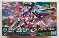 バンダイ HG BUILD CUSTOM ガンダムダブルオースカイHWS(トランザムインフィニティモード) 1/144のサムネイル