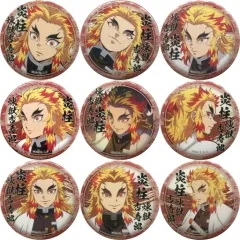 【中古】バッジ・ピンズ 全9種セット 「鬼滅の刃 キャラクター絵巻カフェ in ufotable Cafe 第五期 くじ引き44mm缶バッジ 煉獄杏寿郎ver.」
