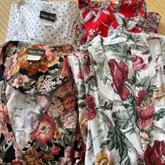 4着セット USヴィンテージ 花柄ドレス ワンピース 卸売 まとめ売り USA製
