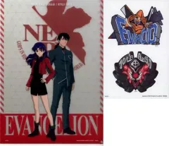 【中古】クリアファイル 葛城ミサト＆加持リョウジ A4クリアファイル・ステッカーセット 「一番くじ エヴァンゲリオン ～使徒 、襲来～」 H賞