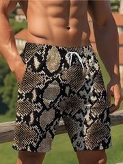夏物 ド派手 パイソン柄プリント ハーフパンツ 033 半ズボン 短パン ヤクザ ヤンキー 悪羅悪羅 オラオラ系 部屋着 服 メンズ ファッション