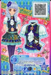 【中古】アイカツDCD 81-(1)-★[P]：ダークグリーンスタートップス/白銀リリィ