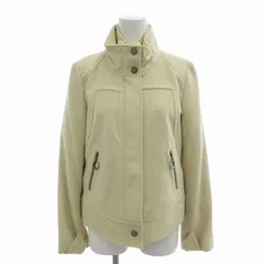 バーバリーブルーレーベル BURBERRY BLUE LABEL ニットドッキングジャケット ジップブルゾン ハイネック アンゴラ混 カシミヤ混 38 M 白 アイボリー /FT ■GY04