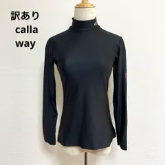 訳あり calla way キャロウェイ ブラック モックネックシャツ M