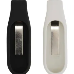 kwmobile Xiaomi Mi Band 7 / 6 / 5 / 4対応 2x クリップホルダー - シリコン フィットネストラッカー クリップ ISA-82