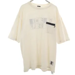 MANASTASH マナスタッシュ 10匣 テンボックス コラボ 半袖 リバーシブル Tシャツ XL オフホワイト アウトドア メンズ 古着