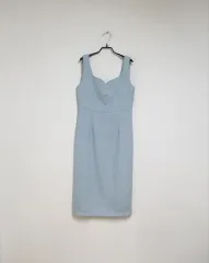 ツイード パール ロング丈ワンピース