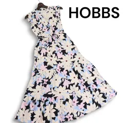 ＊美品【HOBBS LONDON】ワンピース CALLIE フラワー ネイビー6 美品【HOBBS LONDON】ワンピース CALLIE フラワー ネイビー6