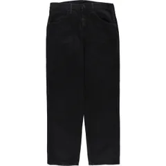 古着 ラスラー RUSTLER ブラックデニム ストレートデニムパンツ メンズw33相当/eaa507857