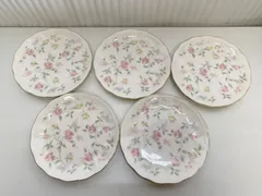 ナルミ　オーバル　パステルガーデン大皿　金彩　3枚　ヴィンテージ38✖︎23cm ナルミ オーバル パステルガーデン大皿 金彩 3枚 ヴィンテージ38