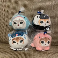 mofusand 海の生き物にゃんおかおマスコット 全4種セット