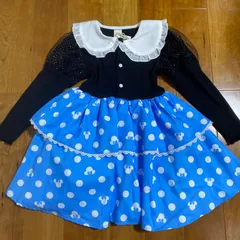 【新品未使用】リトシー　100 ミニー　水色　ワンピース　しまむら　ディズニー