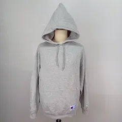 チャンピオン ロゴ刺繍 ロゴタグ スウェット パーカー L ライトグレー