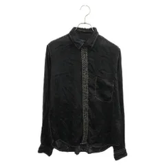 BLACK COMME des GARCONS (ブラックコムデギャルソン) 12AW 総柄 長袖シャツ ブラック 1J-B004のサムネイル