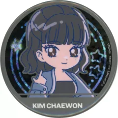 【中古】バッジ・ピンズ キム・チェウォン A(ANTIFRAGILE) のすたるぽっぷ ホログラム缶バッジ 「LE SSERAFIM」