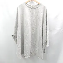 ◇ ⊇ pual ce cin ピュアルセシン 綿 長袖 トレーナー サイズF グレー レディース E  【1503060020364】のサムネイル
