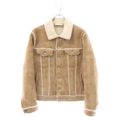 SAINT LAURENT PARIS (サンローランパリ) 20AW Shearling Jacket シアリング ムートン ボアジャケット ブラウン 585035のサムネイル