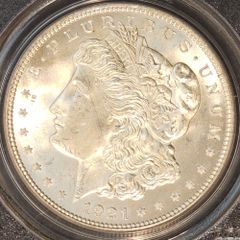 モルガンダラー 1921年 1ドル銀貨 銀貨 PCGS MS64 鑑定品