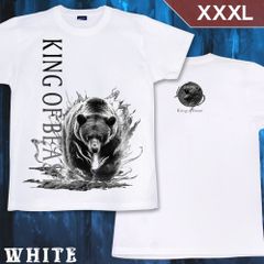 GENJU XXXLサイズ 熊 ベア アニマル メンズ クール かっこいい Tシャツ 半袖 King of Beast