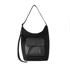 [I’M_O] トートバッグ ショルダーバッグ 2way 縦型 ファスナー付き a4サイズ対応 帆布製 無地