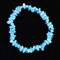 スリーピングビューティ鉱山産ターコイズ  タンブル ブレスレット 5.94g 【榎本通商32093】