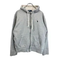Polo by Ralph Lauren ポロ ラルフローレン フルジップ スウェット パーカー グレー(メンズ L)中古 古着 V5518