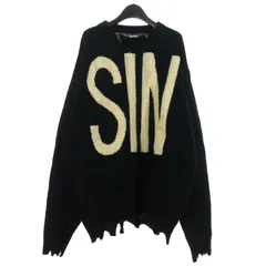 デコピンT-PABLOW SIN ニット・セーター ブラック T-Pablow着用】Saint Michael SINニットセーター - メルカリ