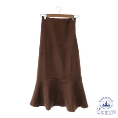 ☆美品☆ fifth フィフス スカート デザインスカート レース ファスナー カジュアル シンプル ロング レディース ブラウン 901-6268 送料無料 古着