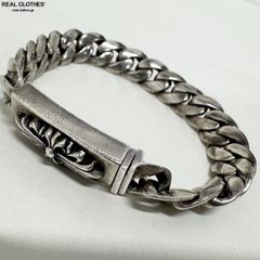 CHROME HEARTS/クロムハーツ クラシック ミニIDブレスレット フローラルクロス 20リンク