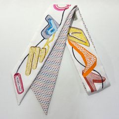 未使用品◎HERMESエルメス　ツイリー/ポワンティエ シュバルスコープ/刺繍