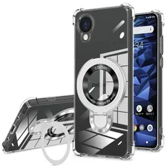 特価商品 Kyocera DIGNO BX2 ケース クリア TPU MagSafe対応 リング付き スタンド機能 TPU DIGNO BX2 A101KC カバー 多機能スタンド リング マグネット搭載 縦横両対応 隠し収納式 米軍MIL規格 耐衝撃 薄型