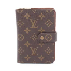 ルイ・ヴィトン LOUIS VUITTON 二つ折り財布 ポルトパピエ ジップ M61207 PVCコーティングキャンバス 2つ折り財布 レディース Used B