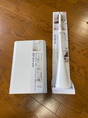 カインズ　立つほうき＆立つちりとり　セット品　ホワイト