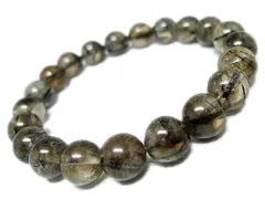 「1点もの 現品」「スモーキー」 ブラックルチルクォーツ ルチルクォーツ ブレスレット 11mm パワーストーン ブレスレット
