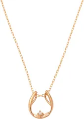 【特価商品】レディース ネックレス ホースシュー K10 天然ダイヤモンド 馬蹄 [IKEDA]