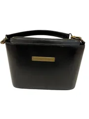 HK9 KATHARINE HAMNETT キャサリンハムネット　ハンドバッグ　レザー　ブラック　レディースのサムネイル