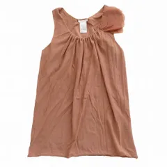 CHLOE クロエ 10HJH01-10H080 コサージュ ブラウス ノースリーブ トップス サーモンピンク サイズXS レディース 【中古】